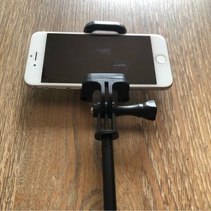 BLACK PHONE STAND HANDHELD SELF STICK